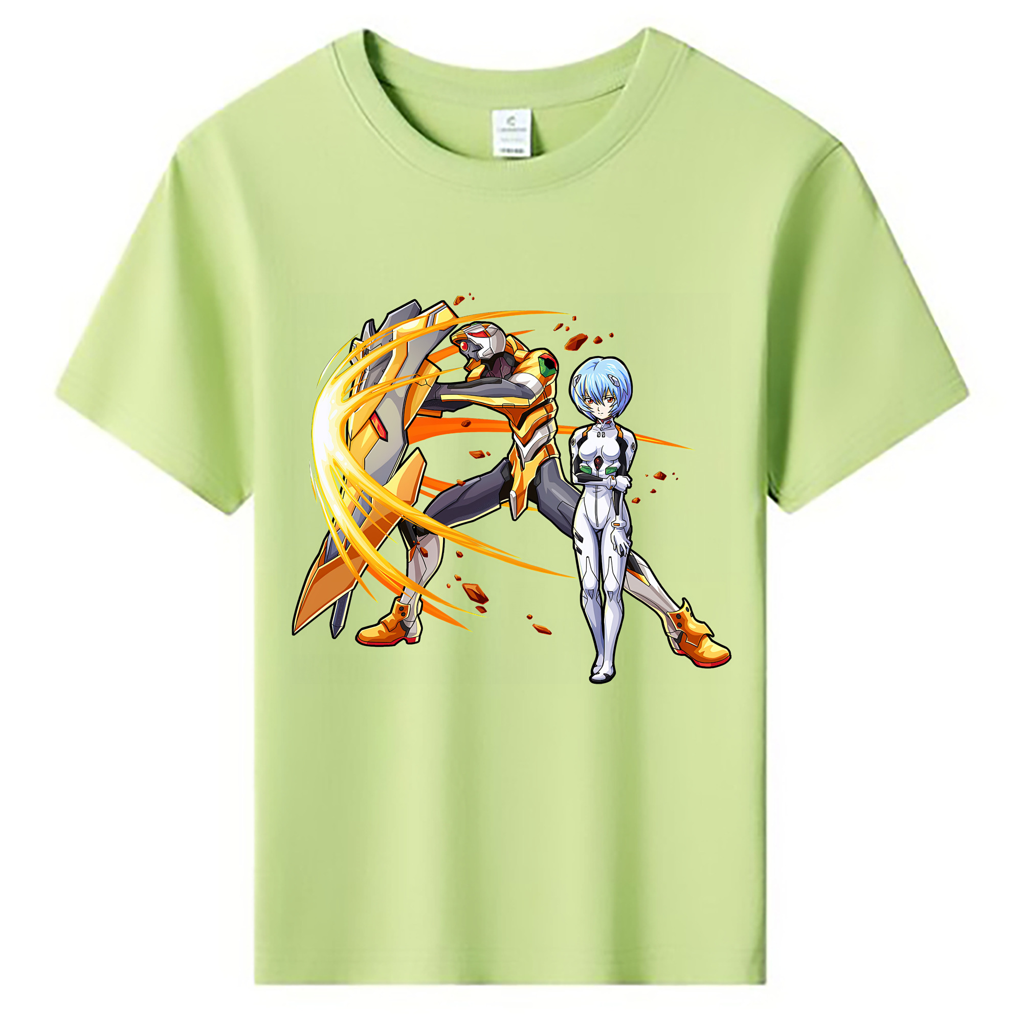 （画像用） EVA 新世紀エヴァンゲリオン 綿100％キッズTシャツ（フロントプリント）